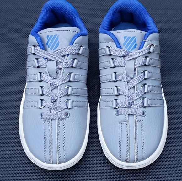 K-Swiss Classic VN Sneakers Gray/Blue leather Size 13.5 little boy - Picture 7 of 16